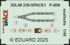 Eduard 3DL48239 P-40N seatbelts SPACE EDUARD 1/48